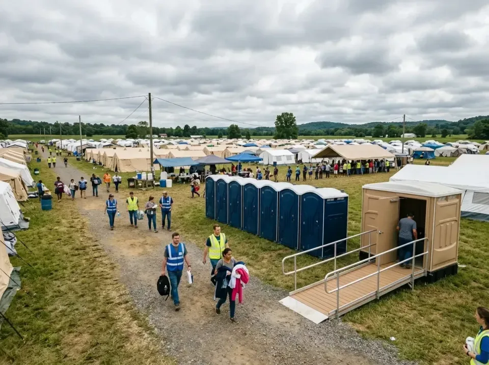 disaster-relief-camp-restrooms-010 — frequently asked questions, Dumpster & Portable Bathrooms Rental in North Judson, IN